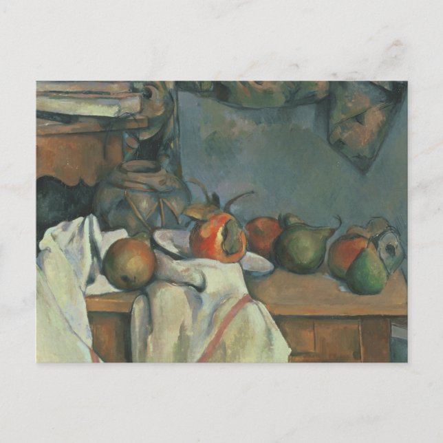 Carte Postale Paul Cezanne - Pot de gingembre avec grenade (Devant)