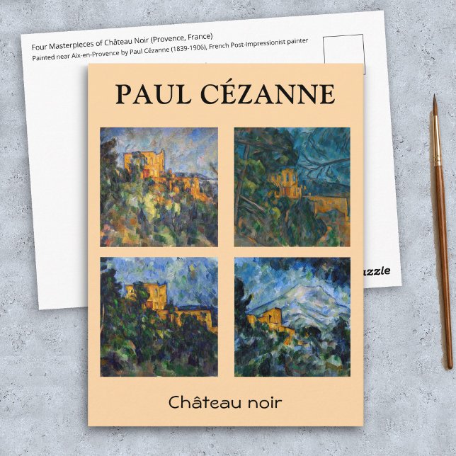 Carte Postale Paul Cezanne - Sélection de chefs-d'œuvre de Chate (Créateur téléchargé)