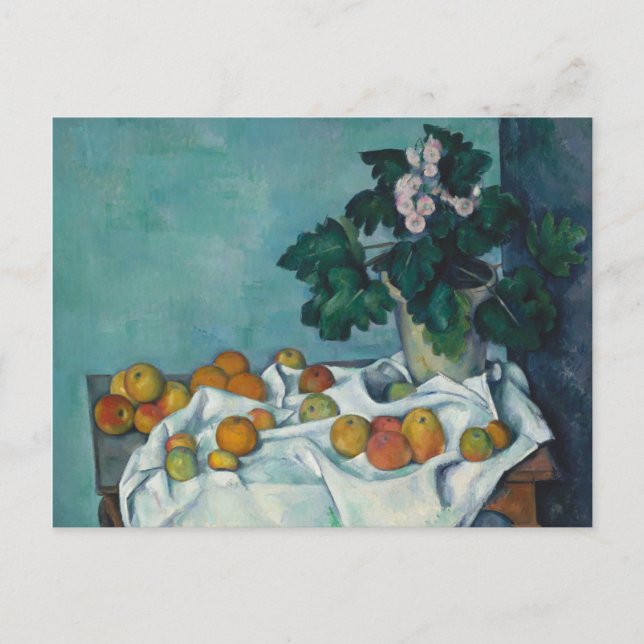 Carte Postale Paul Cezanne | Vie morte avec des pommes et un pot (Devant)