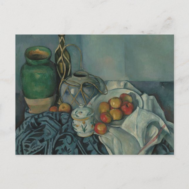 Carte Postale Paul Cezanne - Vie morte avec pommes (Devant)