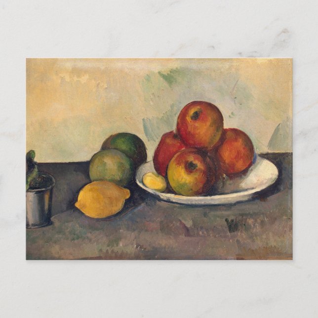 Carte Postale Paul Cezanne | Vie morte avec pommes, c.1890 (Devant)