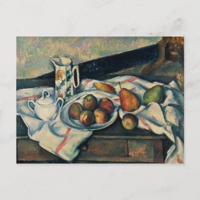 Carte Postale Paul Cezanne | Vie morte des pêches et des poires, (Devant)