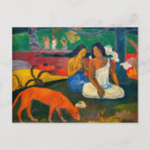 Carte Postale Paul Gauguin - Arearea / Le Chien Rouge (Devant)