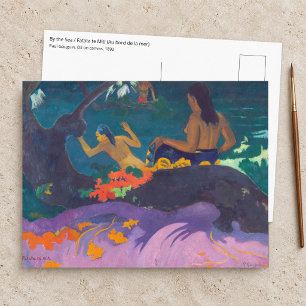 Carte Postale Paul Gauguin - Au bord de la mer / Fatata te Miti