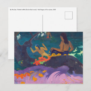 Carte Postale Paul Gauguin - Au bord de la mer / Fatata te Miti