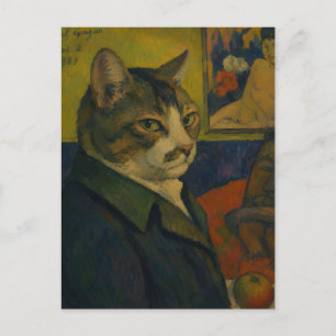 Carte Postale Paul Gauguin Autoportrait Vol. 2 en chat