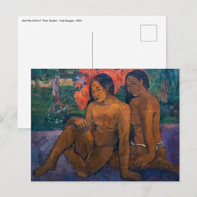 Carte Postale Paul Gauguin - Et l'or de leur corps (Devant / Derrière)