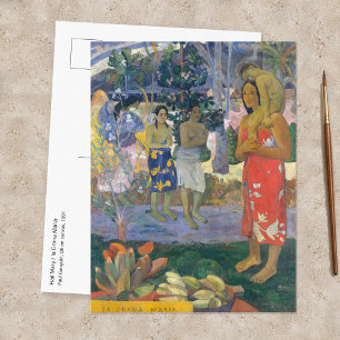 Carte Postale Paul Gauguin - Je vous salue Marie / Ia Orana Mari