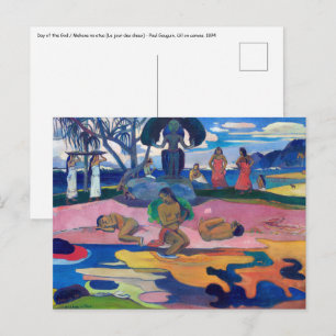 Carte Postale Paul Gauguin - Jour de la déesse / Mahana no atua