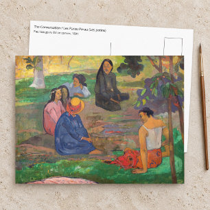 Carte Postale Paul Gauguin - La Conversation / Les Parau Parau