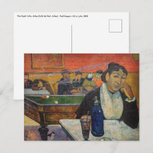Carte Postale Paul Gauguin - Le Café de nuit, Arles