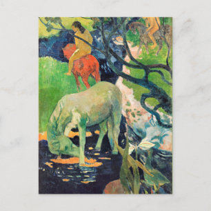 Carte Postale Paul Gauguin, Le Cheval Blanc