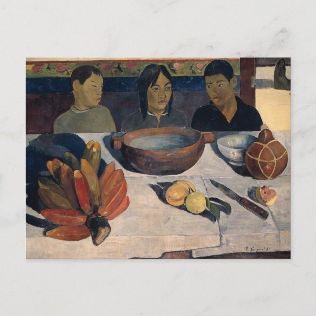 Carte Postale Paul Gauguin - Le Repas (Devant)