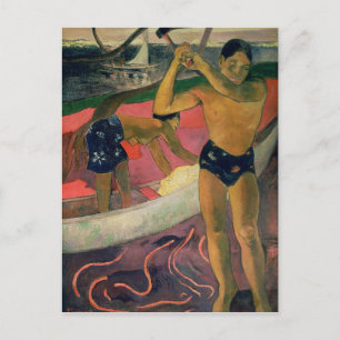Carte Postale Paul Gauguin   L'homme avec un x, 1891