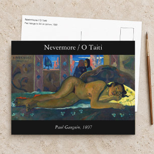 Carte Postale Paul Gauguin - Nevermore / O Taiti