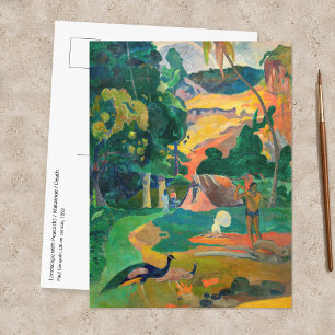 Carte Postale Paul Gauguin - Paysage aux paons / Matamoe