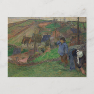 Carte Postale Paul Gauguin - Paysage de Bretagne
