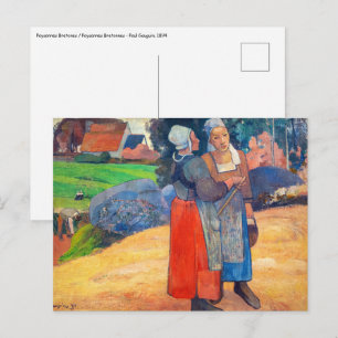 Carte Postale Paul Gauguin - Paysannes Bretonnes