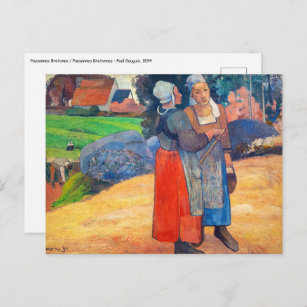 Carte Postale Paul Gauguin - Paysannes Bretonnes