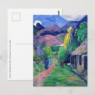 Carte Postale Paul Gauguin - Rue de Tahiti