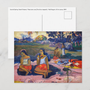 Carte Postale Paul Gauguin - Source sacrée, Douces Rêves