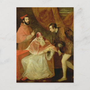 Carte Postale Paul III et ses neveux, 1545