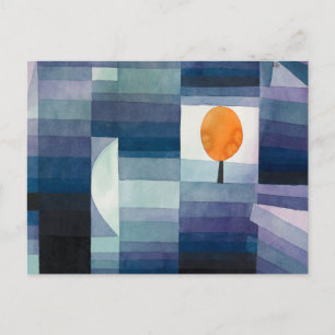 Carte Postale Paul Klee Abstrait Tree Blue Peinture