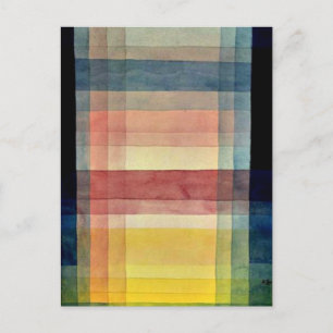 Carte Postale Paul Klee art : Architecture de la plaine
