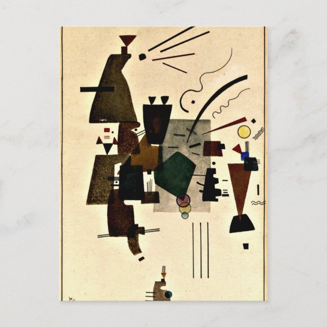 Carte Postale Paul Klee art : Cool réchauffé (Devant)