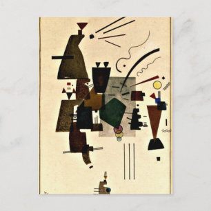 Carte Postale Paul Klee art : Warmed Cool