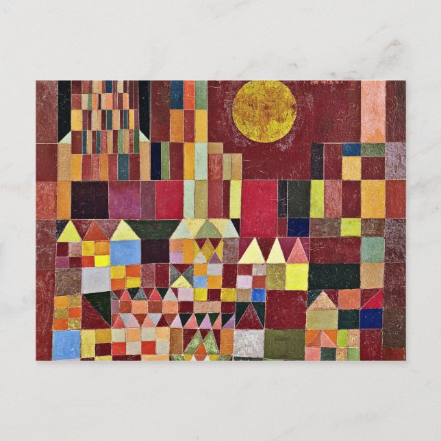 Carte Postale Paul Klee - Château Et Soleil (Devant)