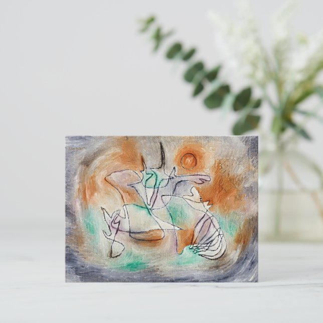 Carte Postale Paul Klee - Chien Hurleur, (Debout devant)