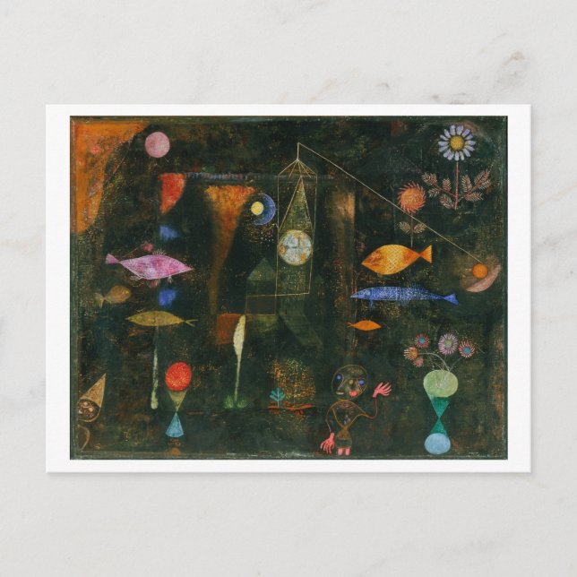Carte Postale Paul Klee, "Fish Magic", 1925 (Devant)