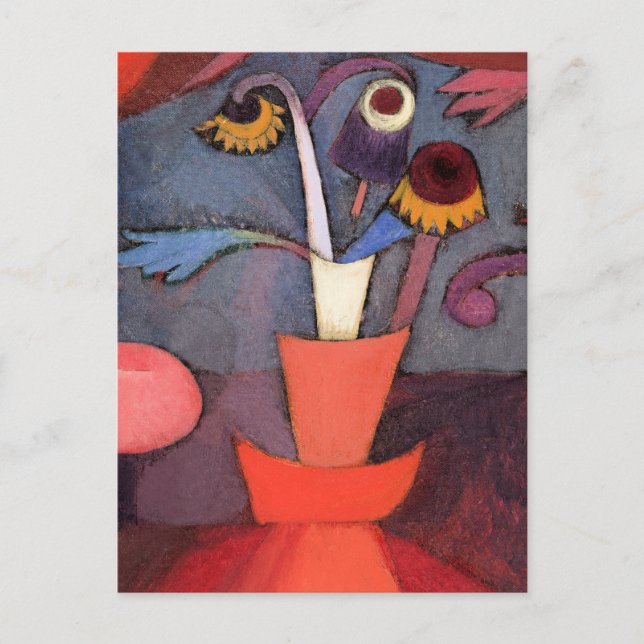 Carte Postale Paul Klee, Fleur d'automne, (Devant)