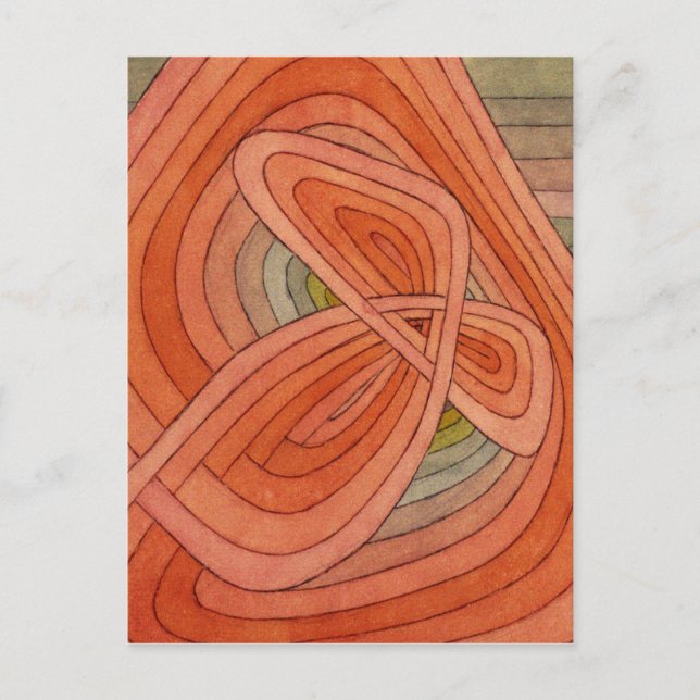 Carte Postale Paul Klee - Fleur solitaire (Devant)