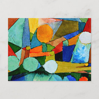 Carte Postale Paul Klee : Formes de couleur Art abstrait