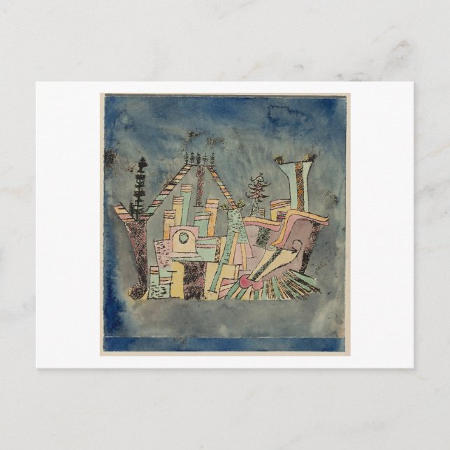 Carte Postale Paul Klee, "Garden on Debris", 1923 (Devant)