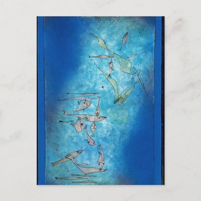 Carte Postale Paul Klee - Image du poisson (Devant)