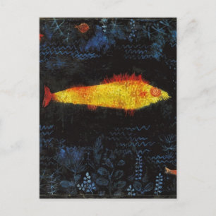 Carte Postale Paul Klee Le poisson d'or Aquarelle Vintage Art