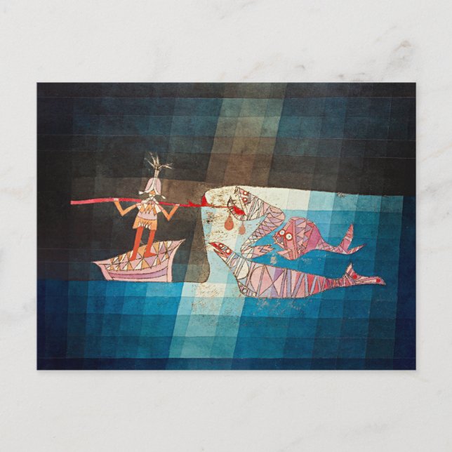 Carte Postale Paul Klee, Les navigateurs,  (Devant)