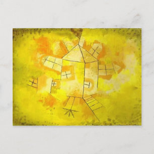 Carte Postale Paul Klee : Maison tournante