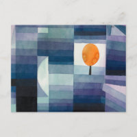 Paul Klee Messager de l'automne Bleu Moderne Abstr