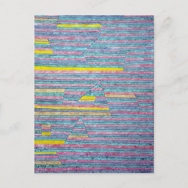 Carte Postale Paul Klee Monuments à G. (Devant)