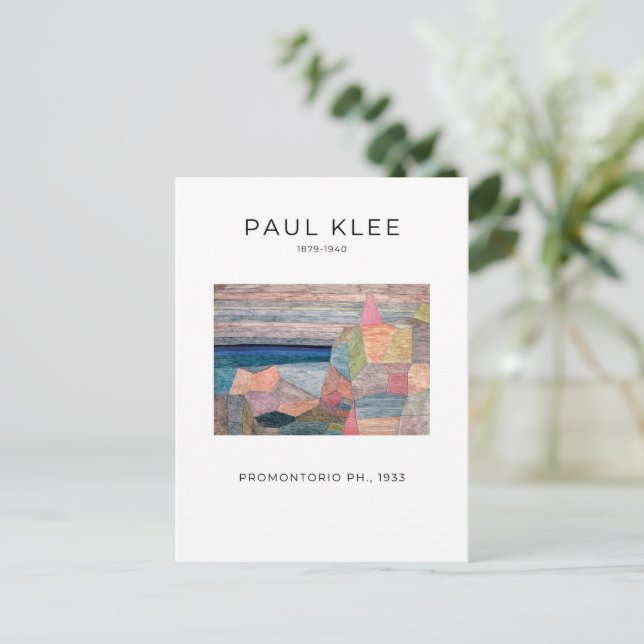 Carte Postale Paul Klee, Promontorio Ph. - Art Abstrait moderne (Debout devant)