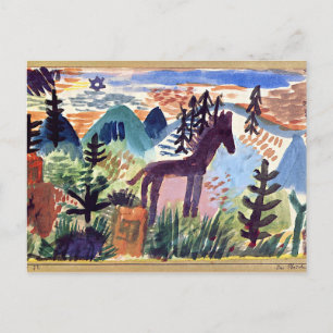 Carte Postale Paul Klee - The Horse