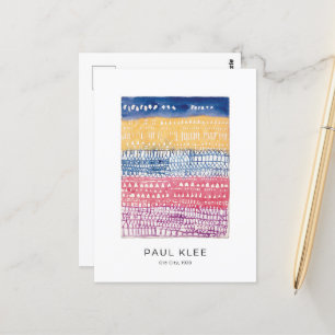 Carte Postale Paul Klee, Vieille Ville, Art Abstrait moderne col