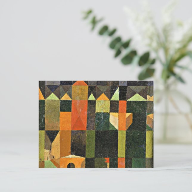 Carte Postale Paul Klee - Ville des Tours (Debout devant)