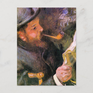 Carte Postale Paul Monet Reading, popular artwork,