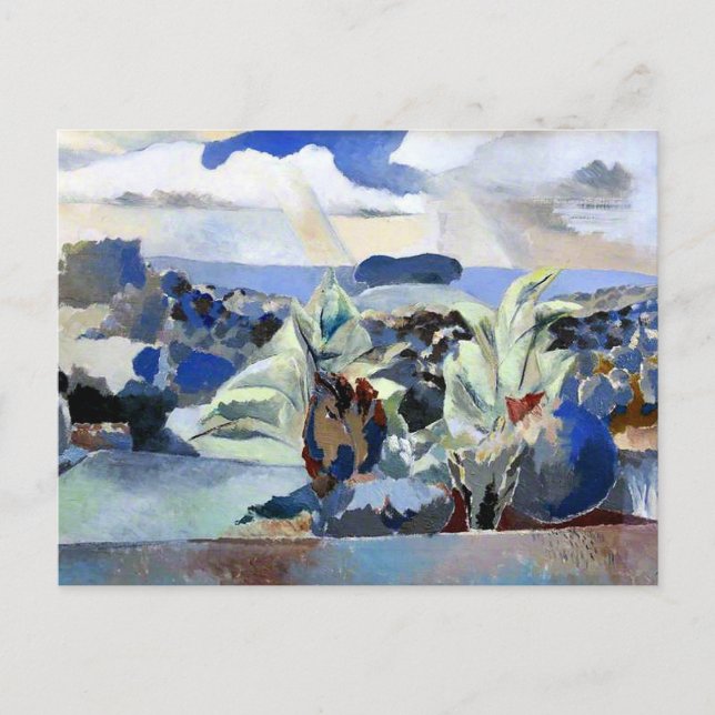 Carte Postale Paul Nash - Paysage de la forêt de Bagley (Devant)