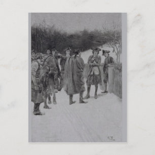 Carte Postale Paul Revere apporte des nouvelles à Sullivan